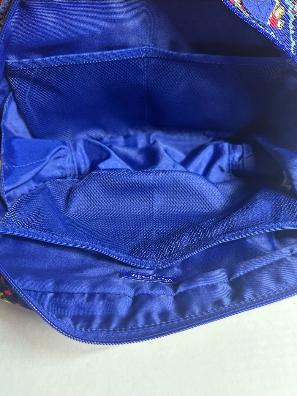 Vera Bradley Navy Multicolor Paisley Cosmetic Bag